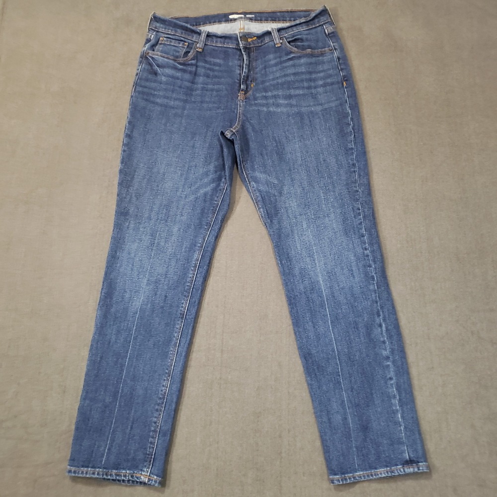 Old Navy Boyfriend Jeans Womens 10 Blue Medium Wash Stretch‎ Denim